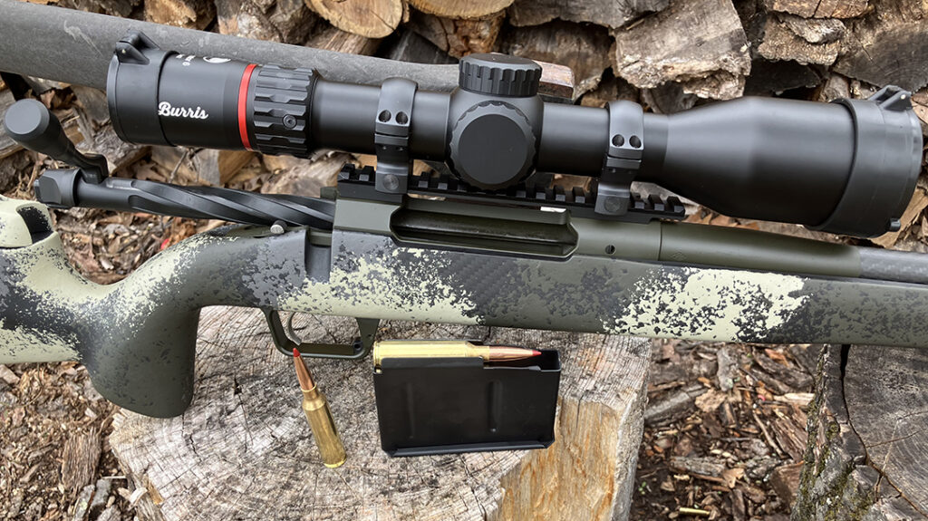 The author topped the test rifle with a Burris Eliminator 6. 