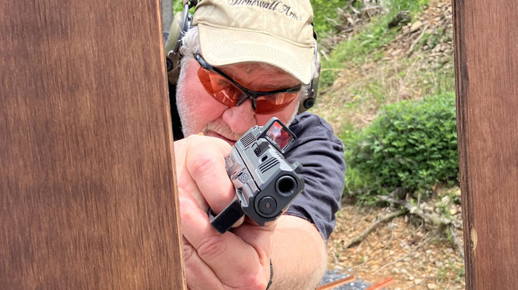 Drills with the Shadow Systems CR920X quickly moved past stand and deliver drills to more dynamic drills involving movement, magazine reloads, and firing from behind cover.