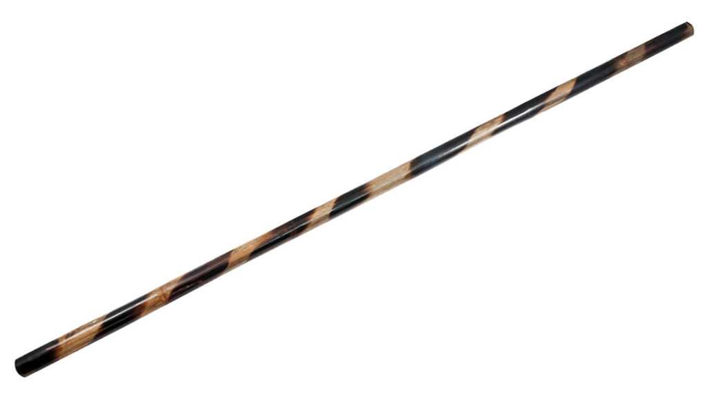 Self-Defense Training Tools: AWMA 5-Foot Burned Rattan Staff.