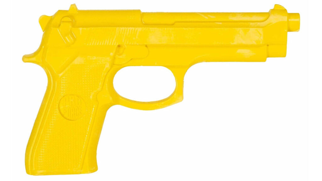Self-Defense Training Tools: ProForce Rubber Training Pistol.