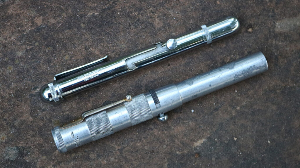 Two tear gas pen guns.