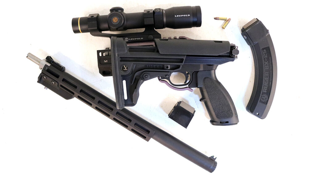 The Heresy Design Vendetta 10/22 Takedown broken down fully. 