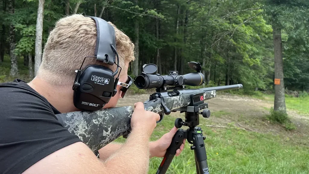 Accuracy testing on the range.