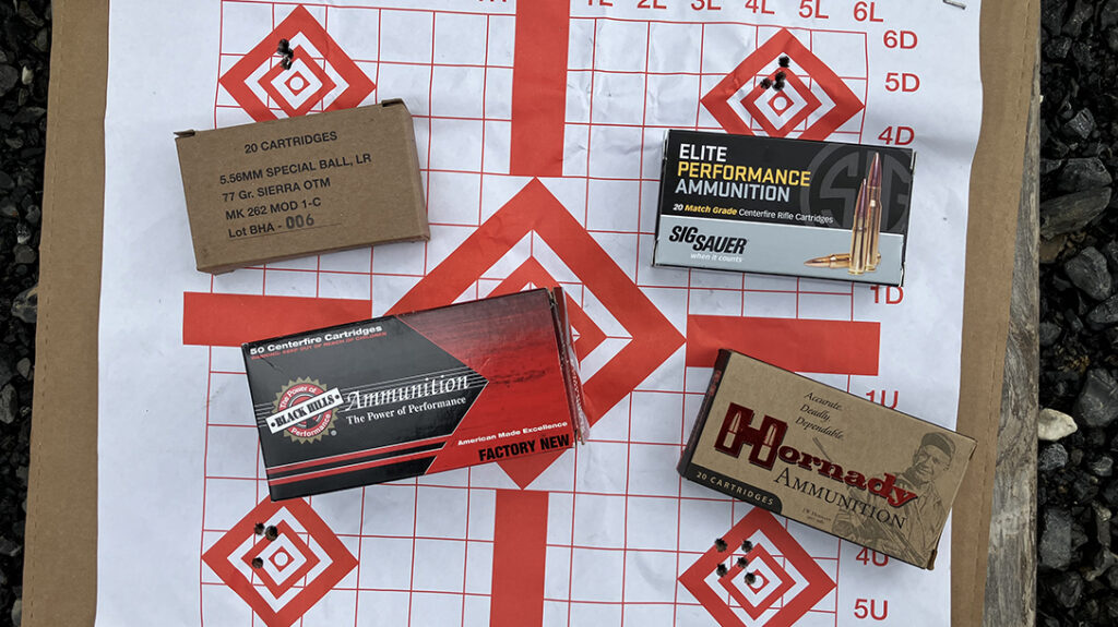 Examples of groups fired with the X2 AR-X Lightfighter.
