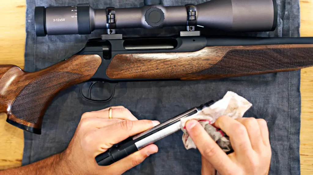 Cleaning a rifle