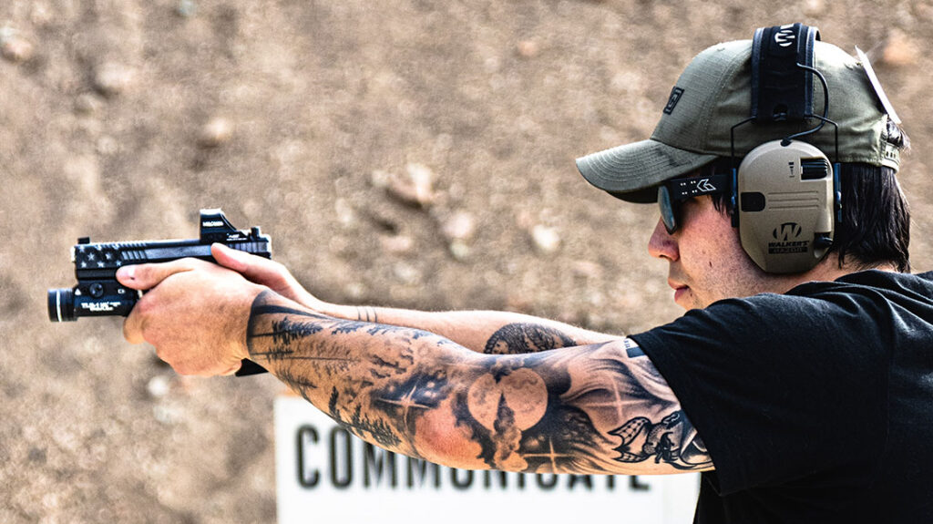 The author’s pick for his red dot was the Holosun HS507C-X2 w/the ACSS Vulcan reticle.