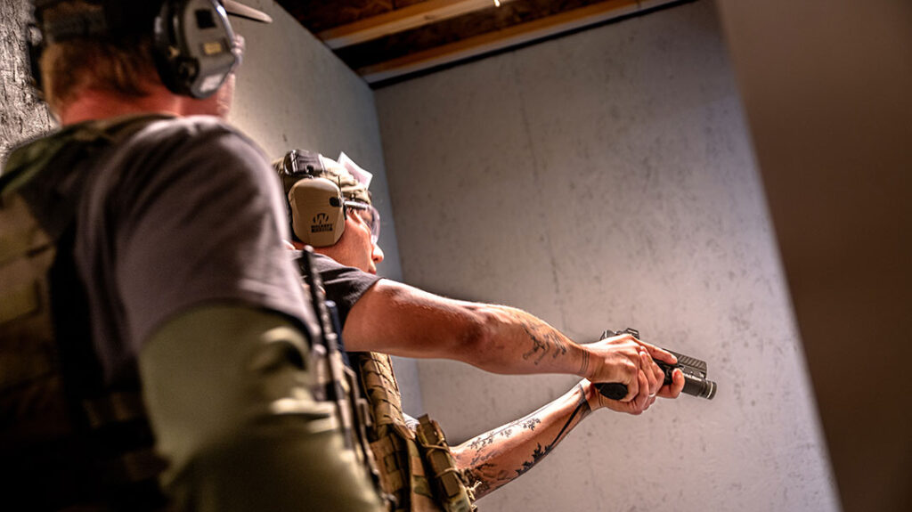 Each person went one-on-one with Colton as a coach through the Terminator 3, engaging the bad guy(s).