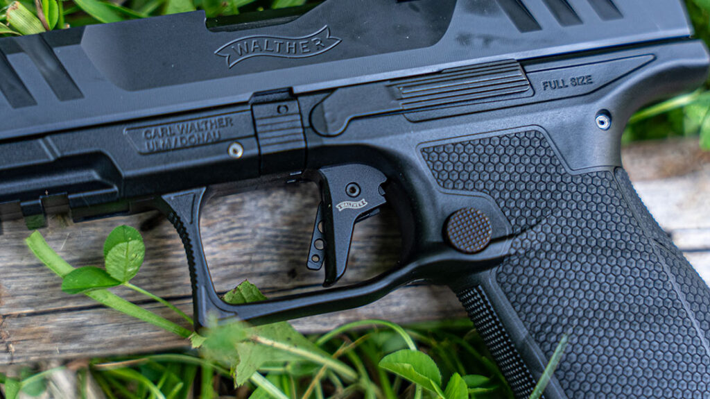 The Walther PDP Pro ACRO pistol is outfitted with the Dynamic Performance Trigger.
