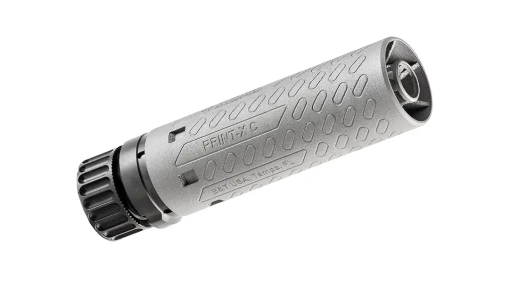 New Print-X Suppressors feature gray bead-blasting. 