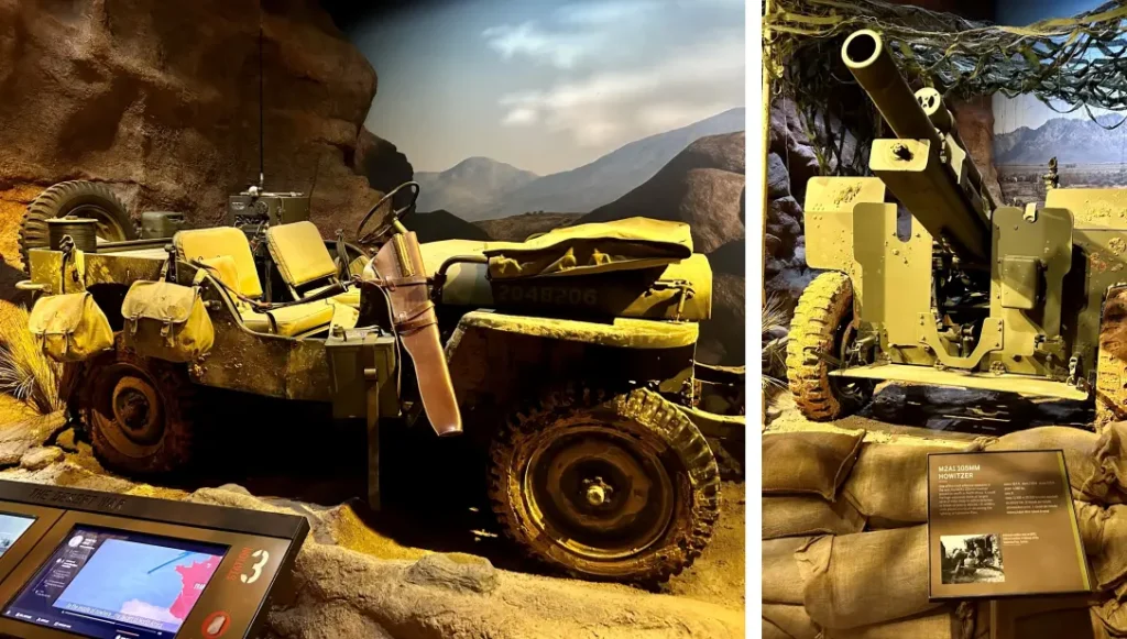 Materials used by the allied forces during World War II.