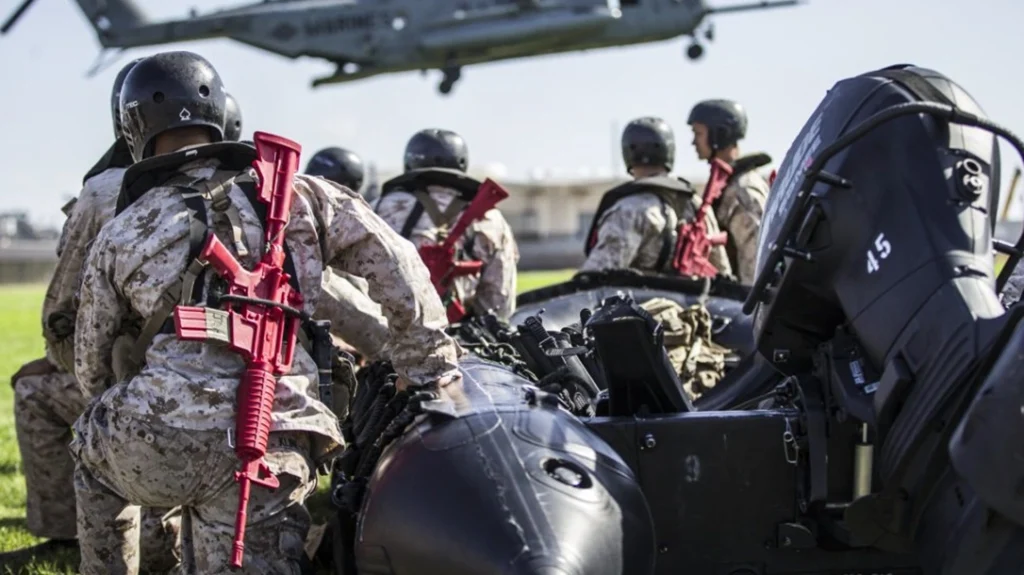 Marines training with ASP Red Guns. Red Guns are used by law enforcement and military personnel in more than 100 countries around the world.