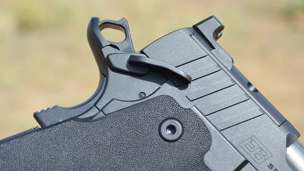 The company also replaces the ambidextrous thumb safeties with its machined parts.