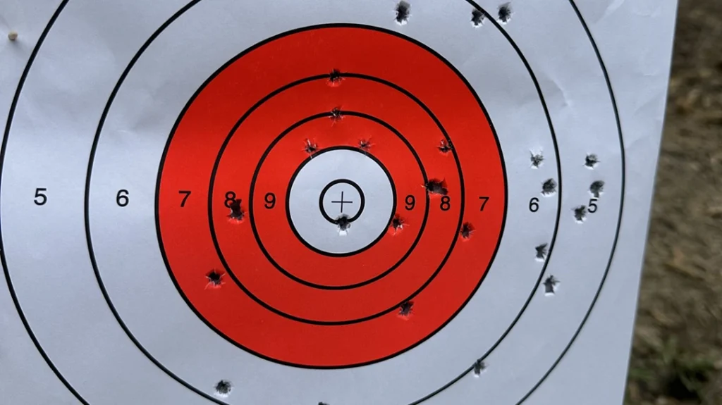 After working with her spotter, the author hit a bullseye during her first experience with long-distance shooting.