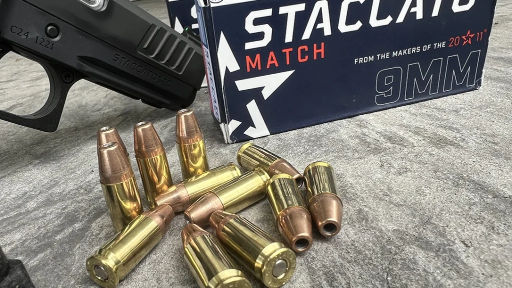 Stacatto 9mm Match Ammunition.