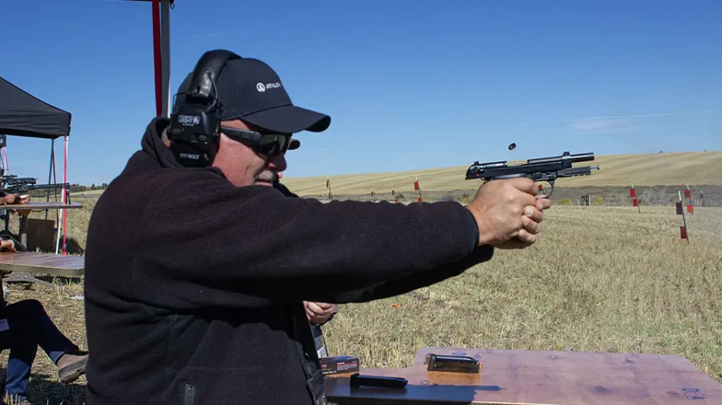 The gun performed well on the range.