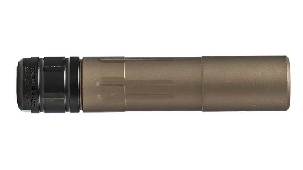 Aero Precision Tephar-22 in coyote brown. 