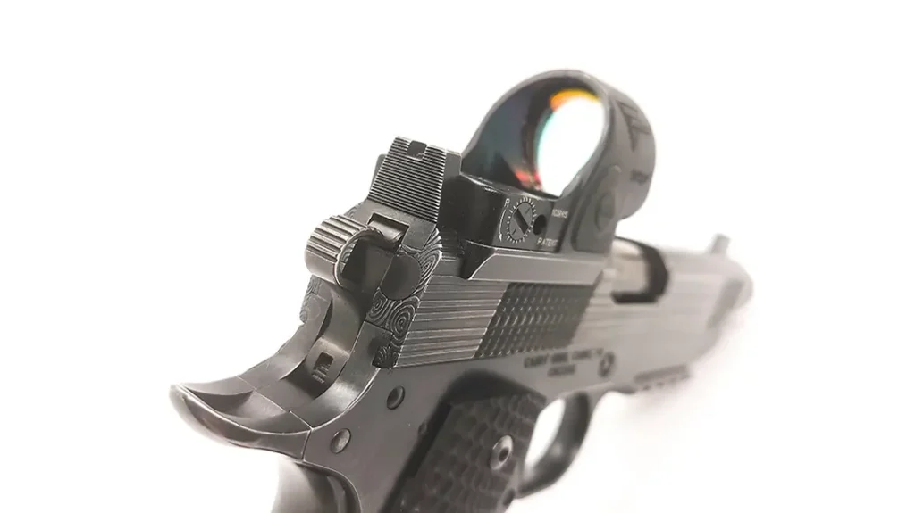 The Cabot Apocalypse comes with sight options and is optics ready.