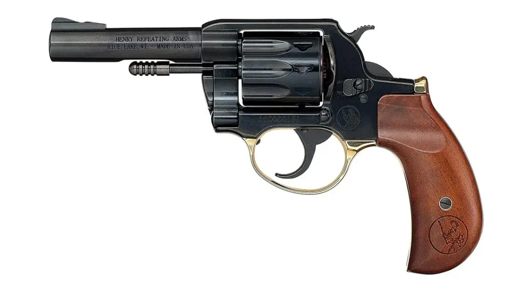 Golden Boy Revolver with Birdshead grip.