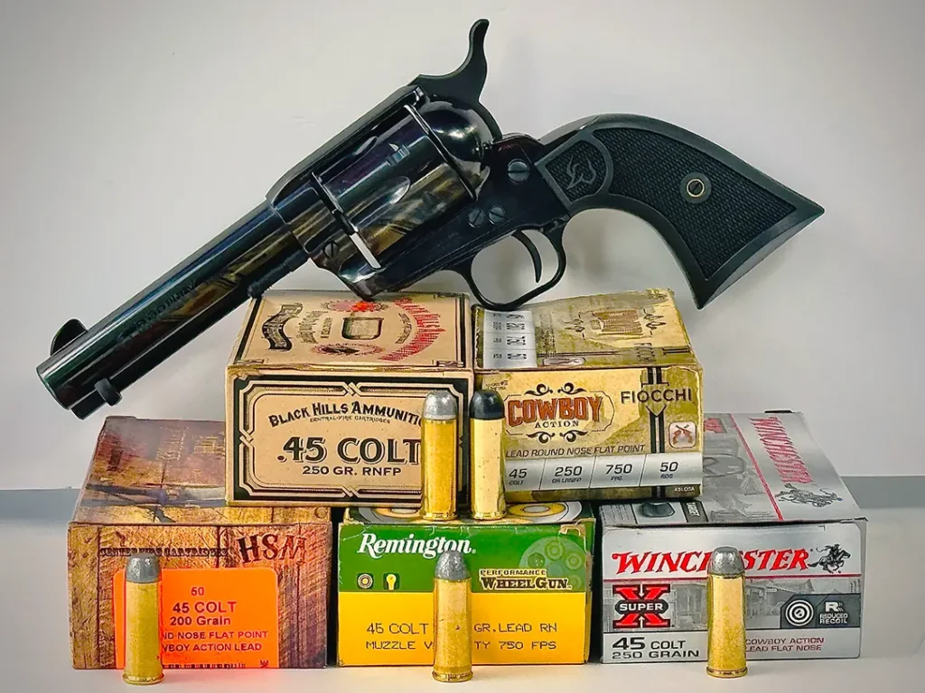 .45 Colt ammunition used during testing.