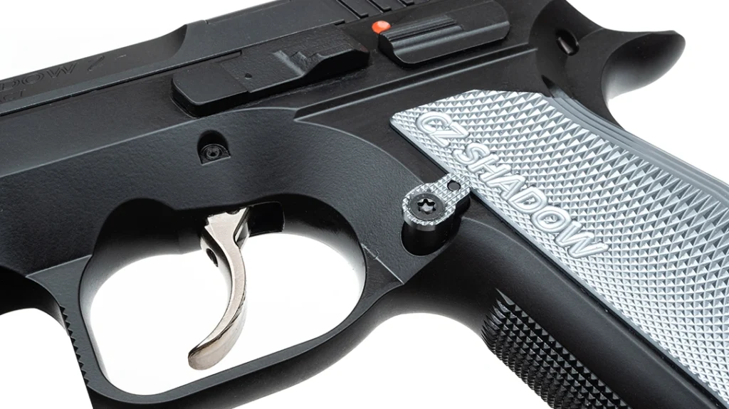 The magazine release, which is reversible for southpaws, is quite prominent and features excellent texturing for easy engagement.