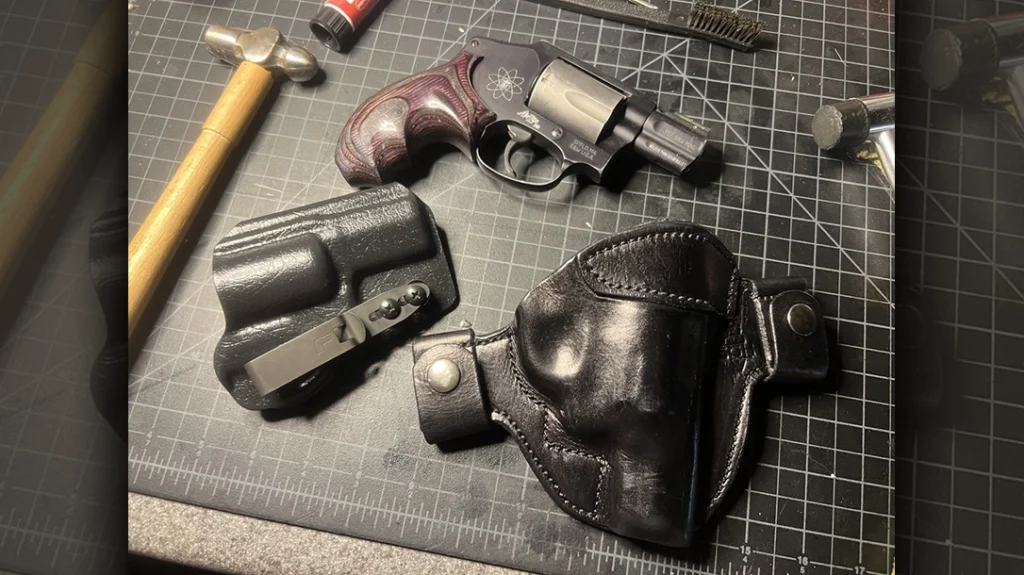 You should have both an inside-the-waistband (IWB) and an outside-the-waistband (OWB) holster.