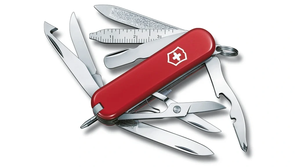 Keychain Accessories: Victorinox Mini Champ Multitool.