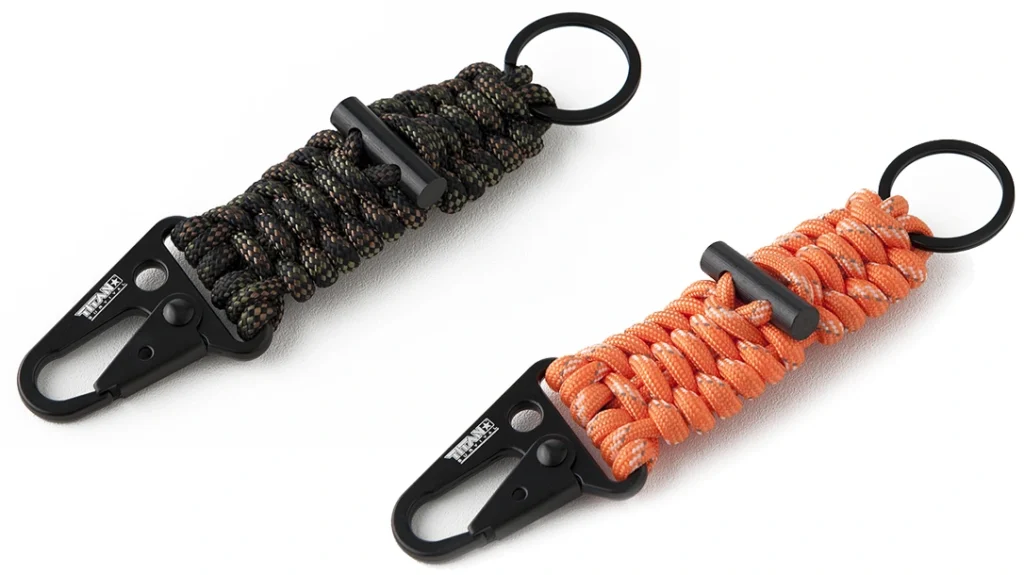Titan Survival Paracord Keychains (3-Pack).