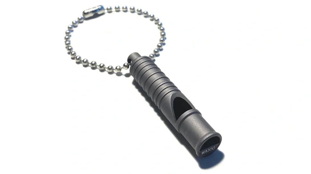 Keychain Accessories: Wazoo Gear SOS Micro Whistle.