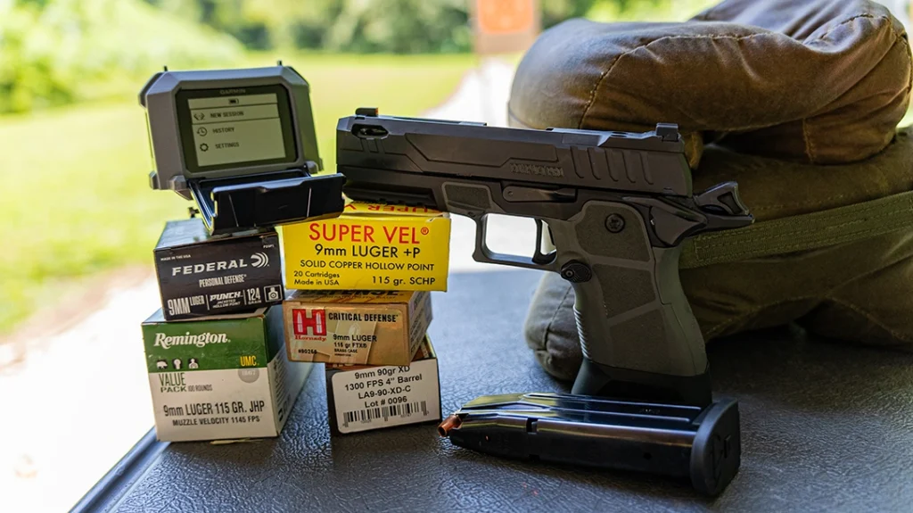 The author ran various ammo through the OA Defense Compact Pro.