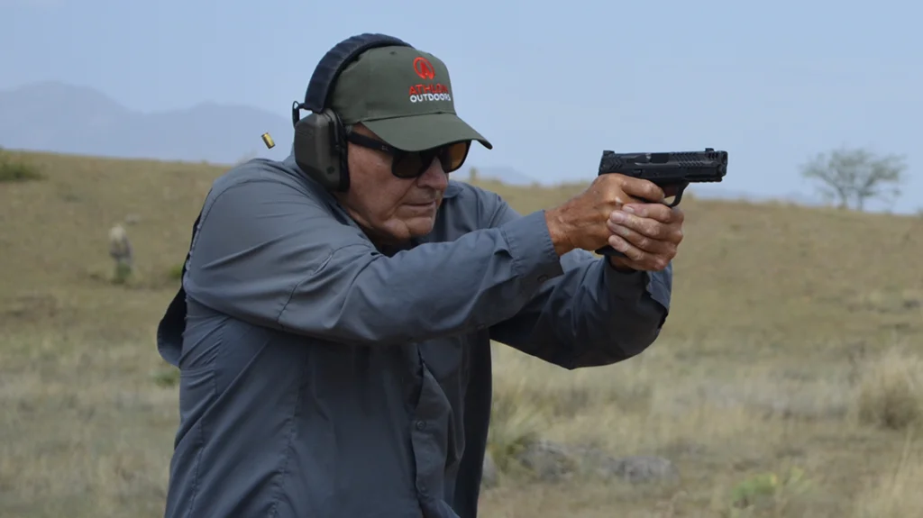 The author running doubletaps and splits.