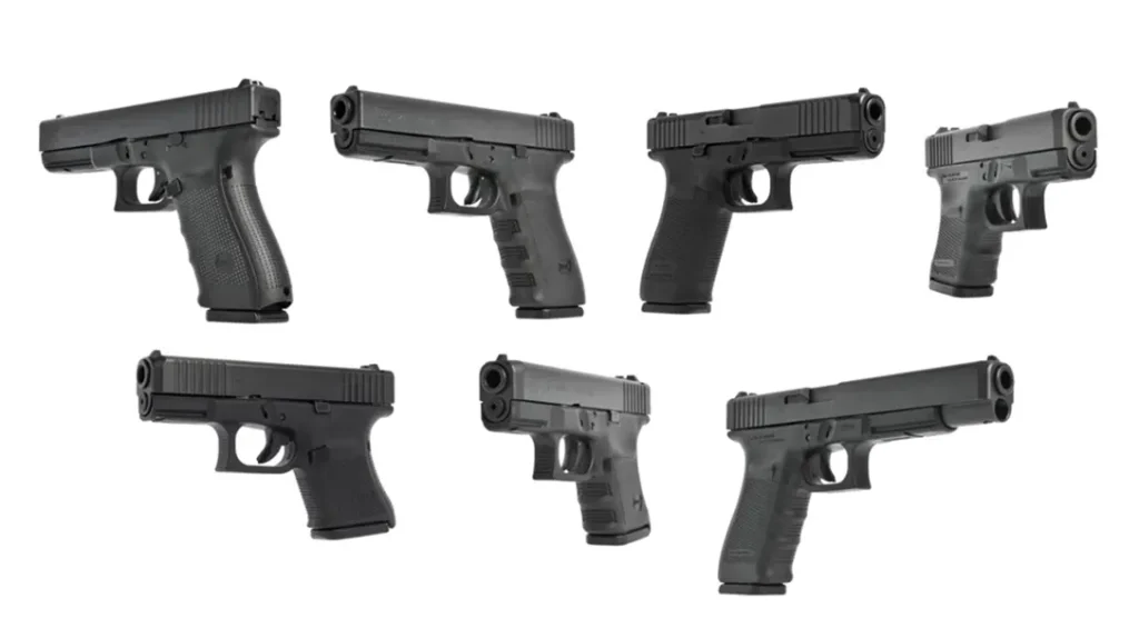 Glock 10mm pistols.