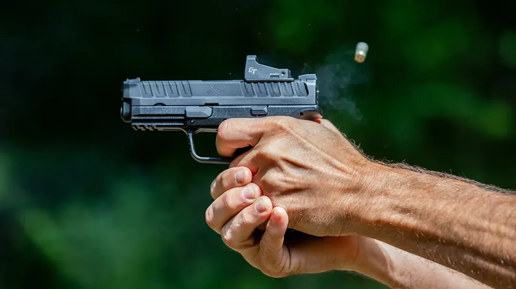 Rounds downrange with the Springfield XD Mod.3 OSP.