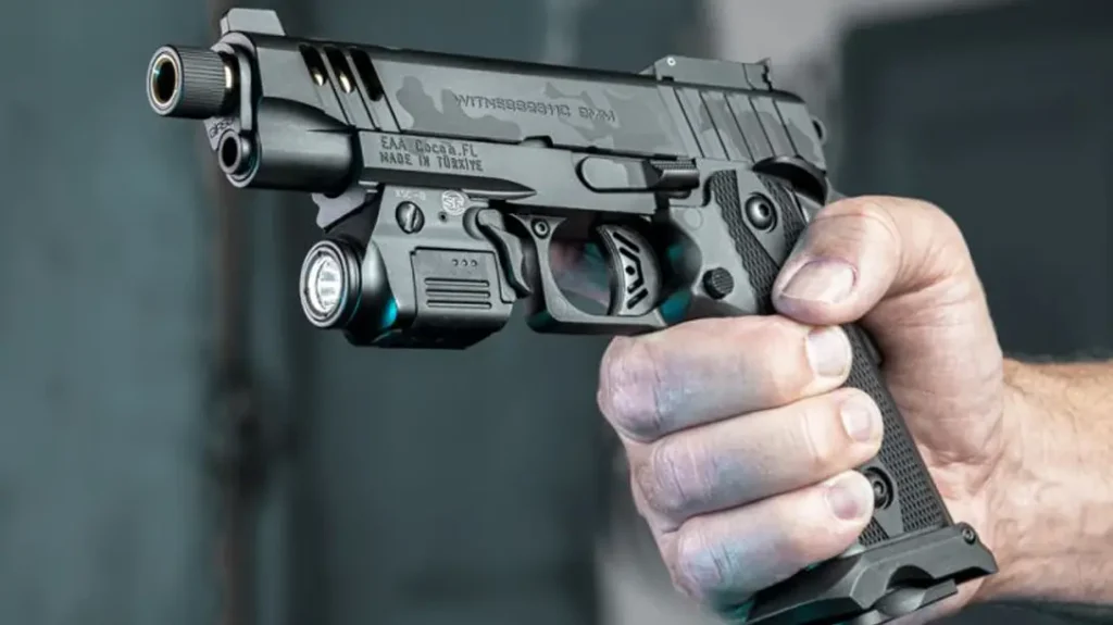 The pistol is high speed low drag.