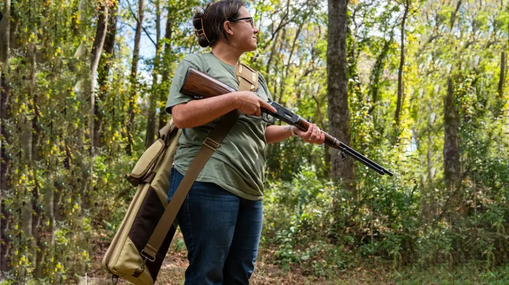 The Desperado is crafted thoughtfully to accommodate various lever action rifle sizes.