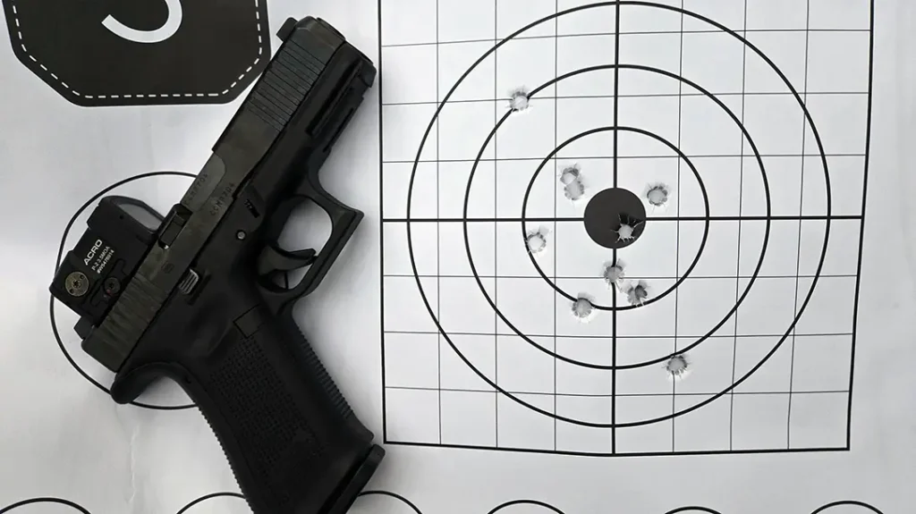 Accuracy results with the Glock G45.