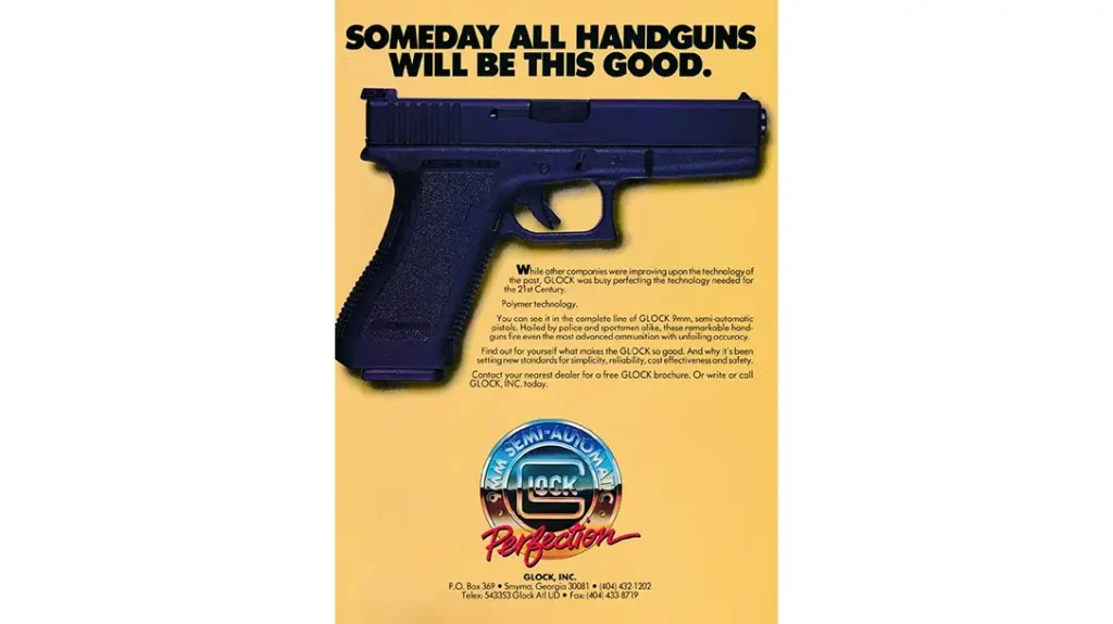 Classic Glock 19 advertisement.