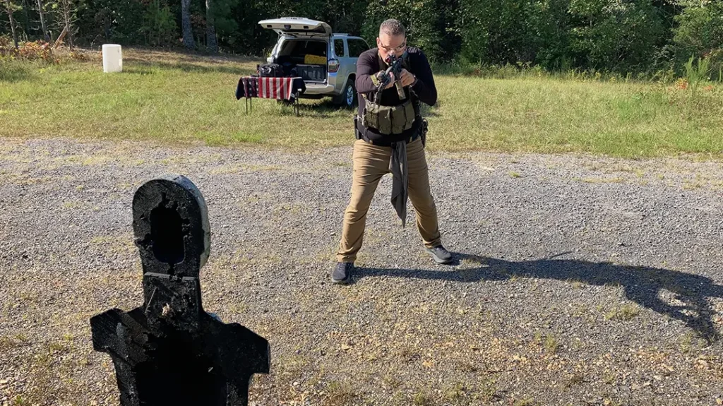 Shooting the 13.7-inch AR-15 Carbine build. 