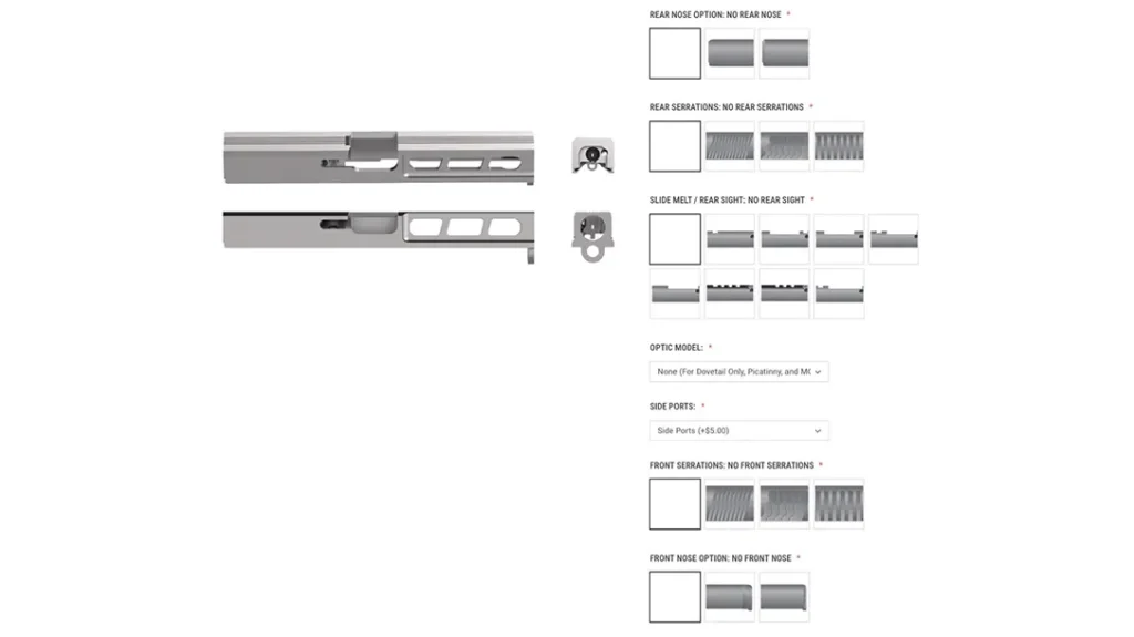 Lone Wolf online gun builder