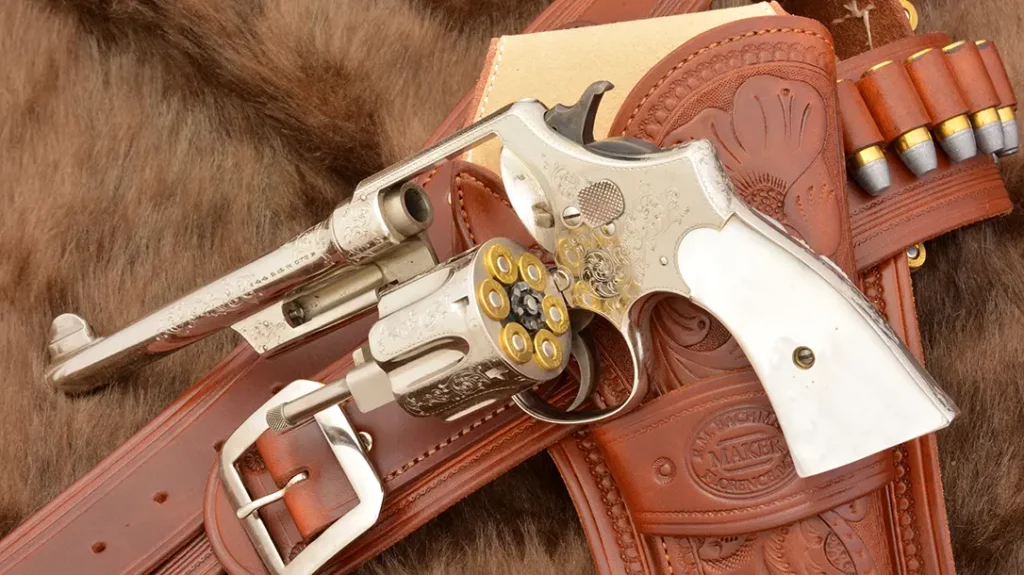 Double-action revolvers dominated Smith & Wesson old west guns for decades.