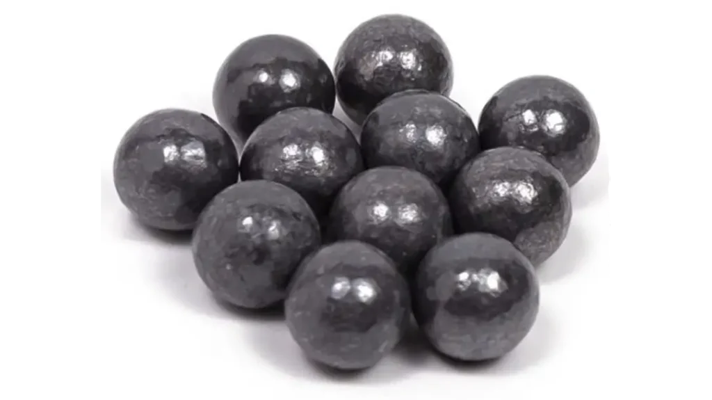 Old lead shot from muzzleloading rifles. 