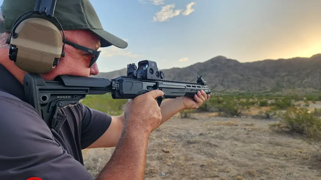 I ran the rifle in a series of drills that included close contact targets out to 100 yards.