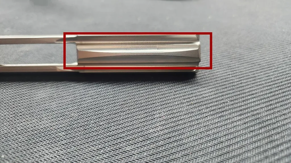 The bolt has special cuts.