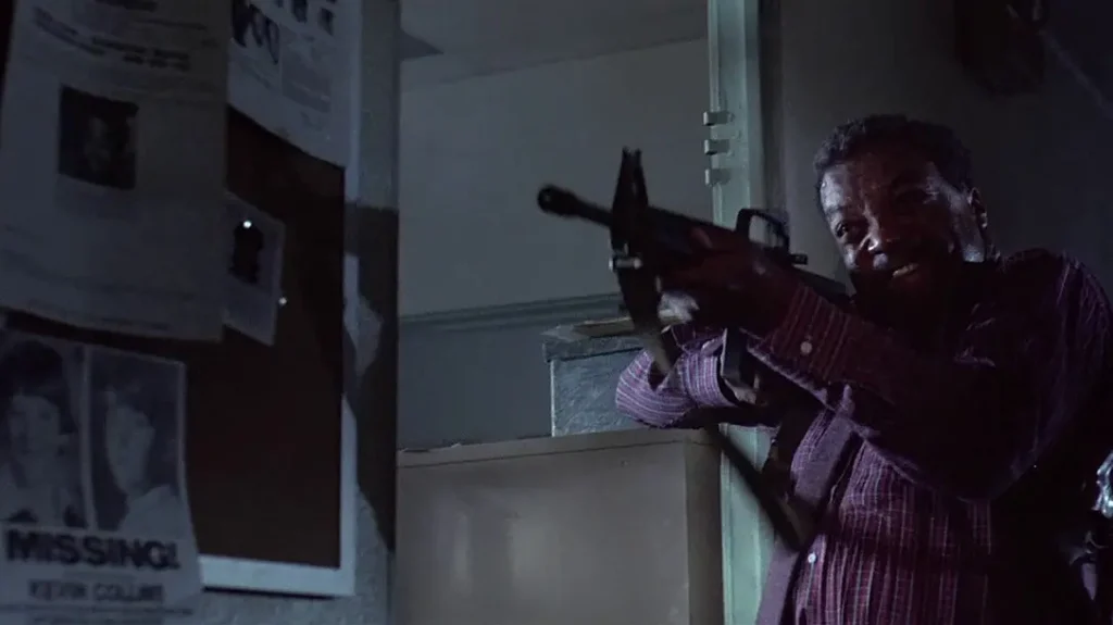 A full-auto M16 made brass fly in The Terminator Movie. 