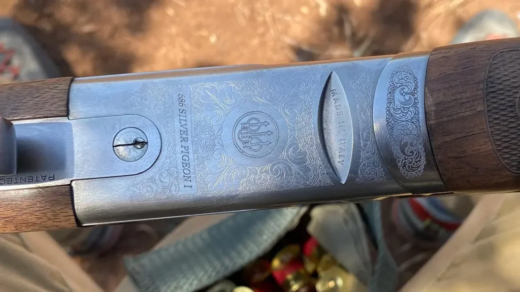Beretta 686 Silver Pigeon I with classic scroll engraving. 