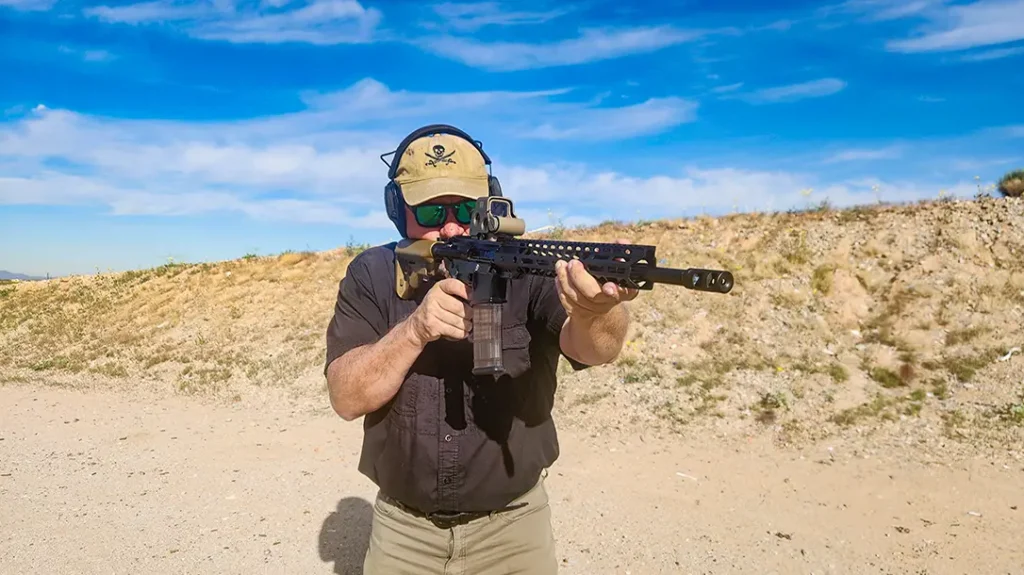 The rifle performed well on the range.