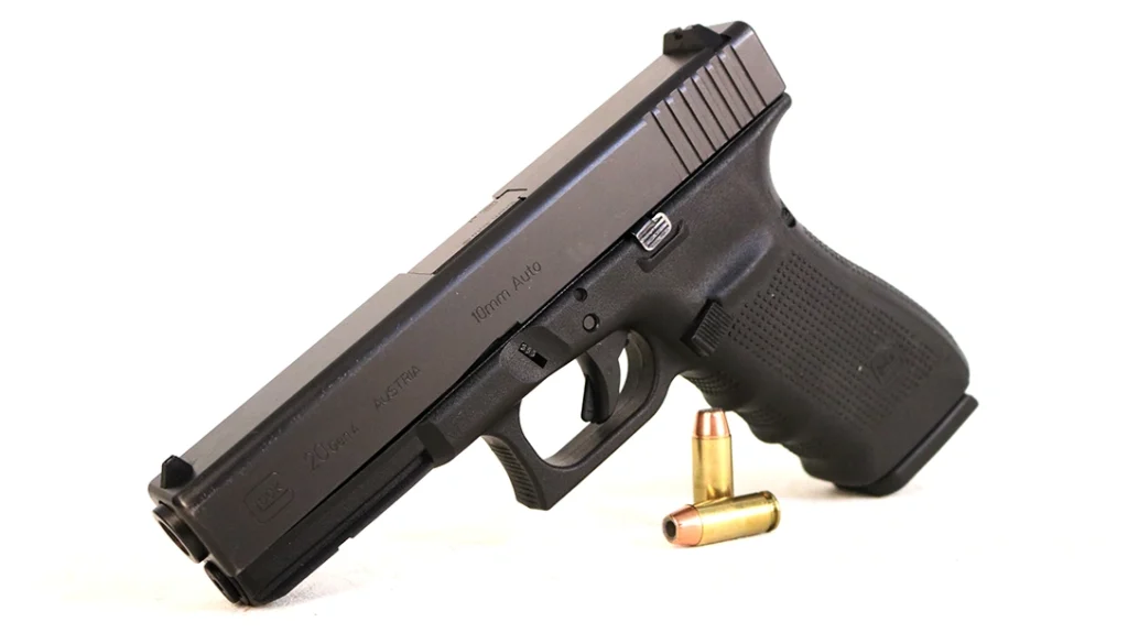 I came into this cool new 10mm Glock 20 rescue as the result of my little online gambling habit.