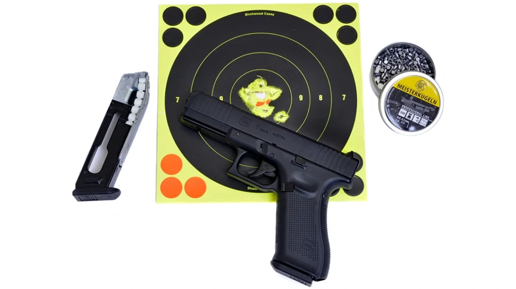 The Gen5 averaged 365 to 370 fps with Meisterkugeln 8.2 gr. lead pellets and shot a best 10-round group averaging 1.5 inches.