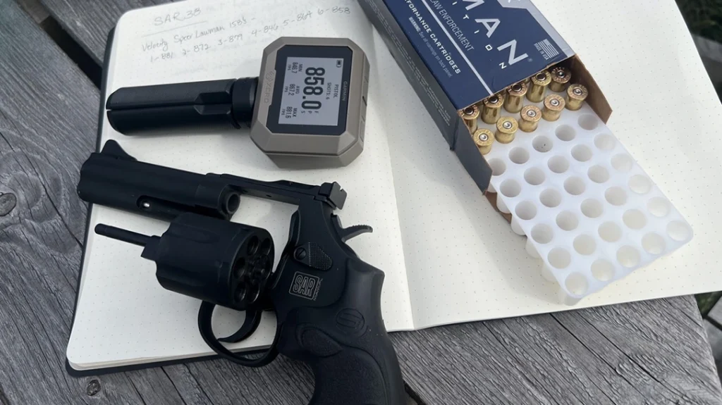 The SAR SR38 .357 Magnum.