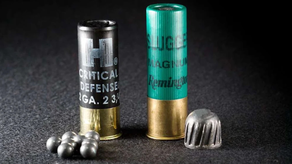 For a close-quarters home defense shotgun, 00 Buckshot is often the recommended choice.