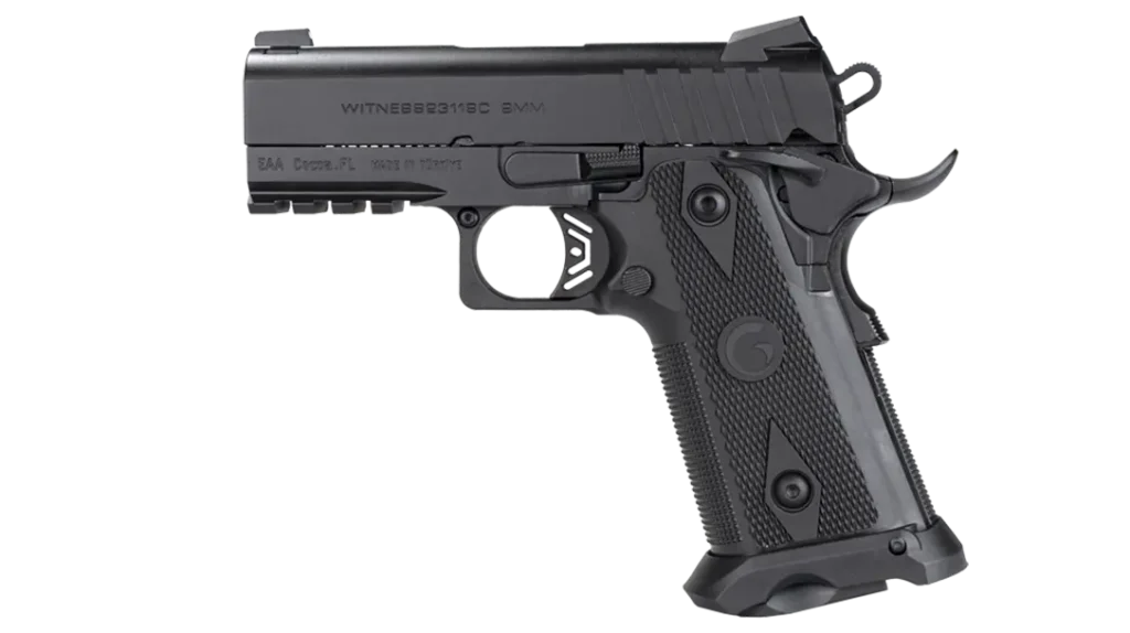 With a Picatinny rail and 17-round capacity, the Girsan Witness2311 Brat is formidable.